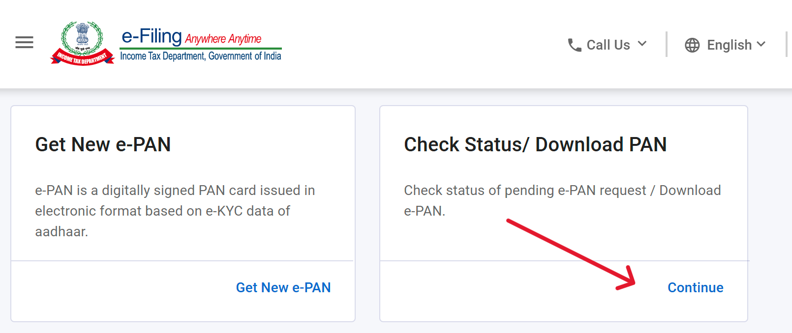 Download Instant ePAN